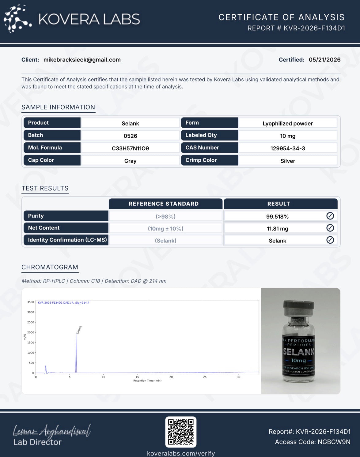 Selank 10mg